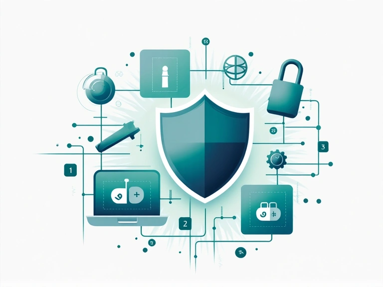 Ilustrație pentru securitatea datelor și confidențialitate